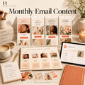 Monthly Email Content — four campaign concepts and a content calendar