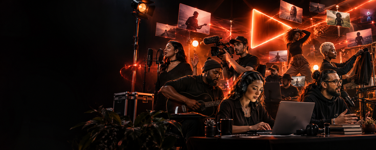 Diverse musicians, artists and creators building video audiences